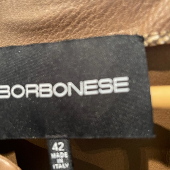 Carmel leather Italian Borbonese jacket - Picture 3 of 5